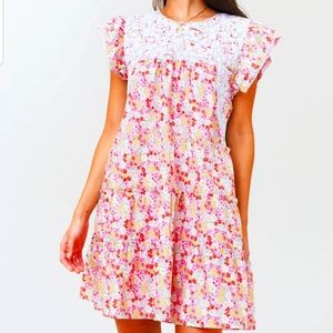 J. Marie Lela Ruffle Dress Size Med